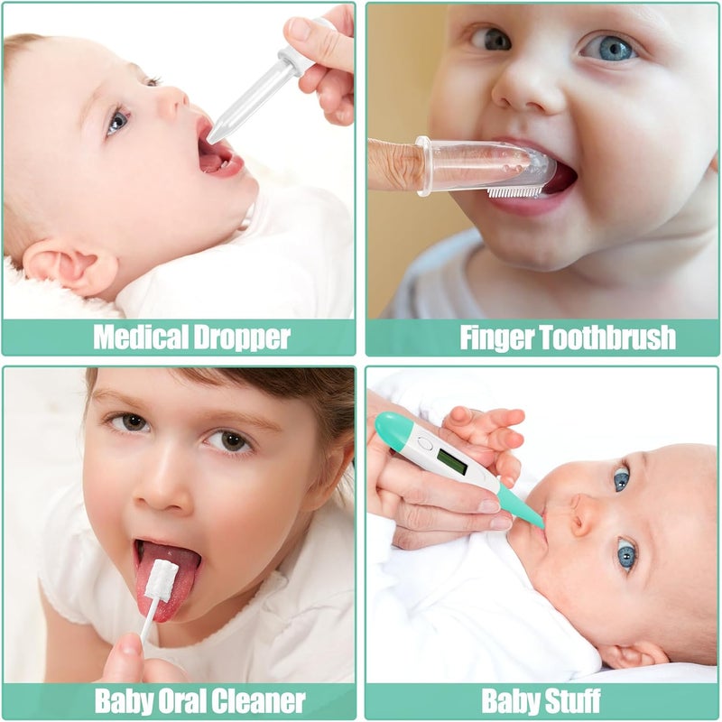 POPYJAN Baby Healthcare and Grooming Kit for Newborn Kids, 24PCS Upgraded Safety Baby Care Kit, Newborn Nursery Health Care Set, Baby Care Products (Green) - Image 4